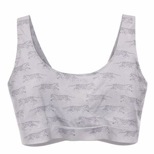 MeUndies Lavender Tiger Print Scoop Bralette